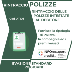 rintraccio polizze assicurative