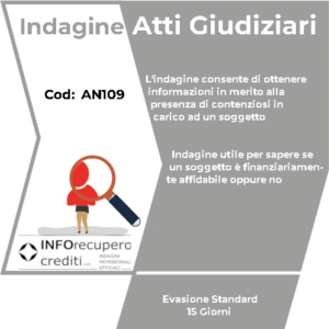 indagine atti giudiziari
