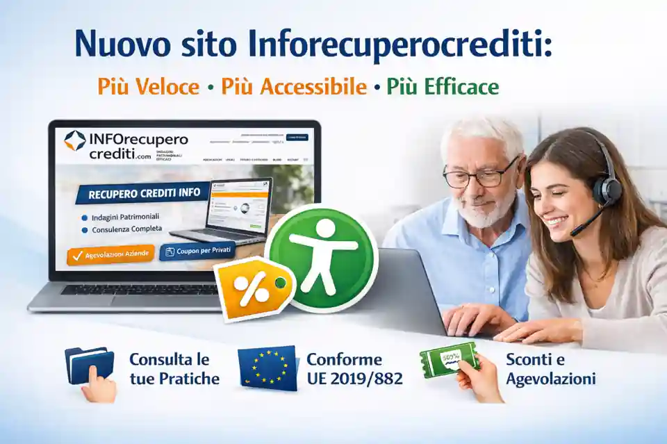 Nuovo sito Inforecuperocrediti: più veloce, più accessibile, più efficace
